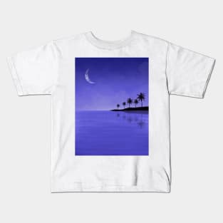 Moonlight and reflections Kids T-Shirt